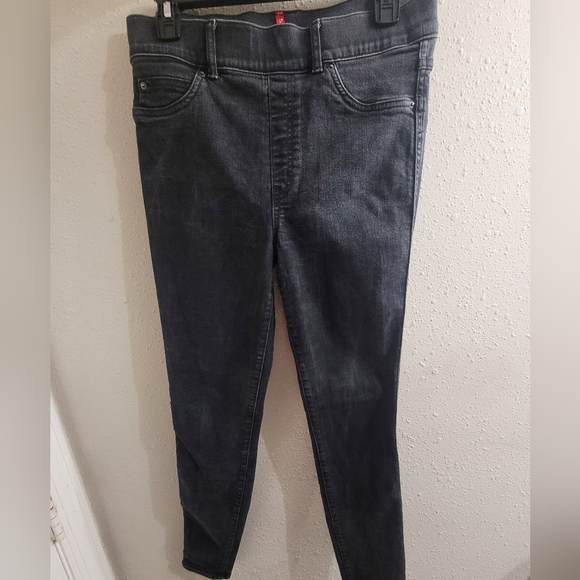 Spanx Ankle Skinny Jeans in Clean Black Style No.20278T, Sz M - Picture 1 of 6